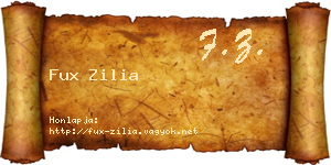 Fux Zilia névjegykártya